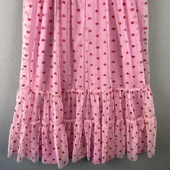 Betsey Johnson Pink Heart Midi Dress - Picture 15 of 16